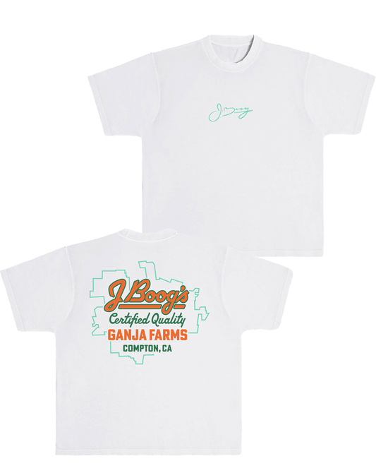 Ganja Farms Tee (White)