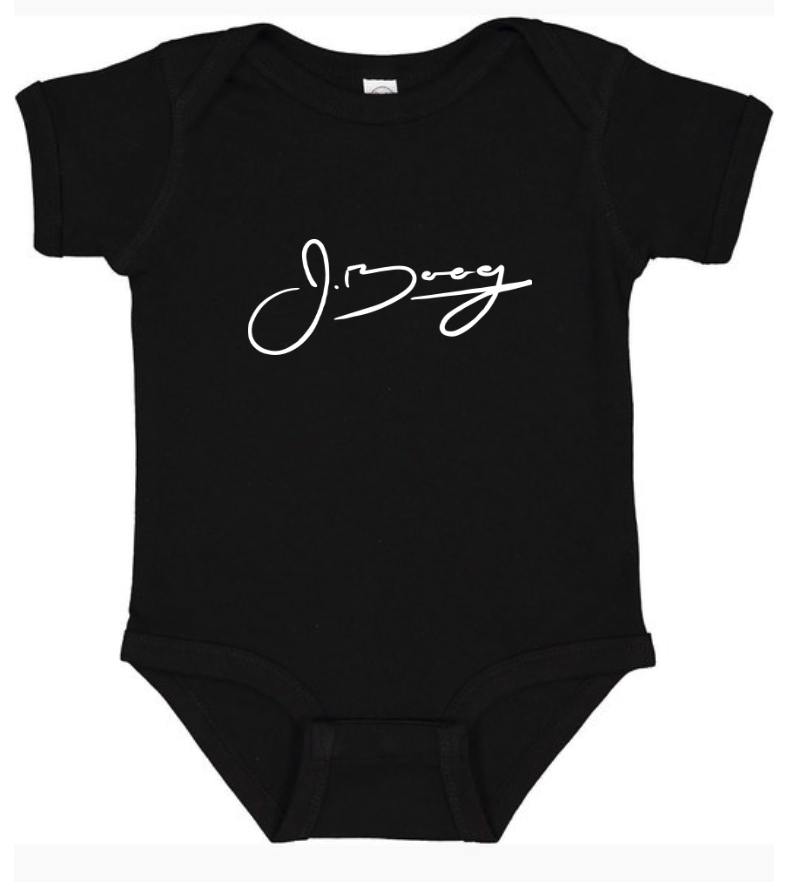 Youth/Baby Signature Logo Onesie (Black)