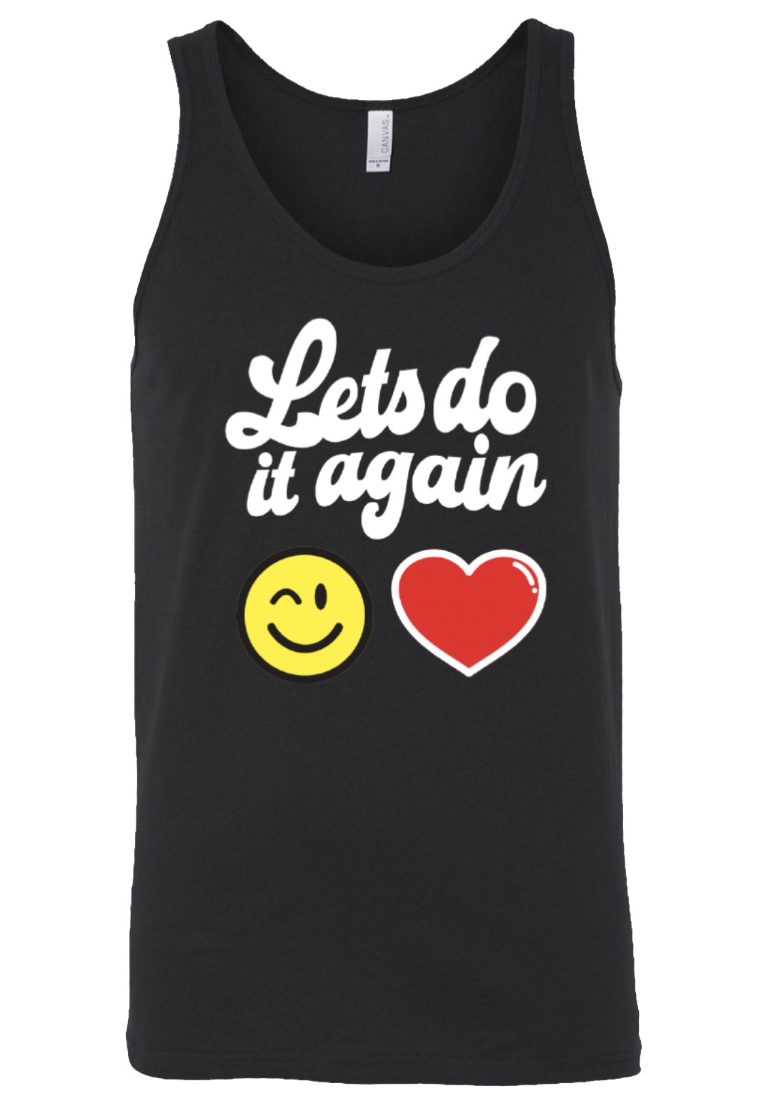 Let’s Do It Again Emoji Men’s Tank (Black)