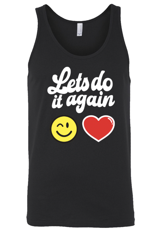 Let’s Do It Again Emoji Men’s Tank (Black)