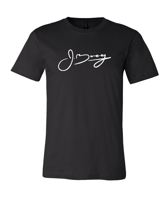 Signature Logo Tee (Black w/ White Print)