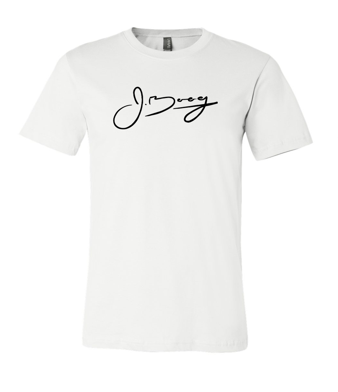 Signature Logo Tee (White w/ Black Print)