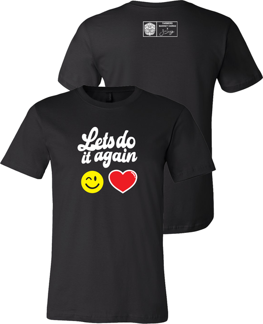 Let's Do It Again Emoji Tee (Black)