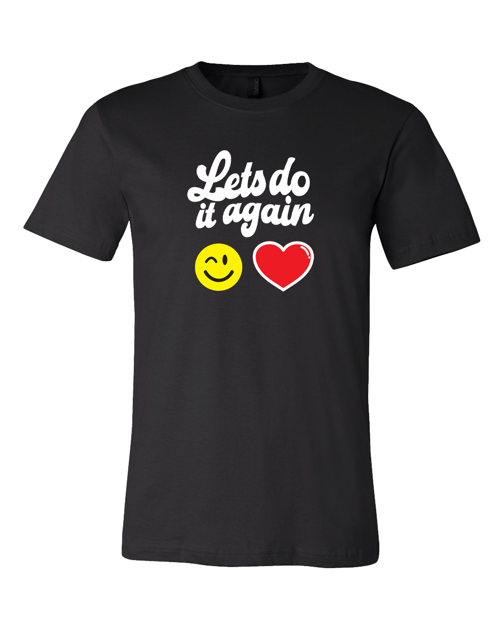 Let's Do It Again Emoji Tee (Black)