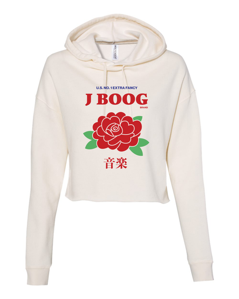 【KOOLOSET】[Brushed] Rivet Detail Crop Hood Zip-Up Zip Through Cropped Hoodie In Cream | EGO Shoes
